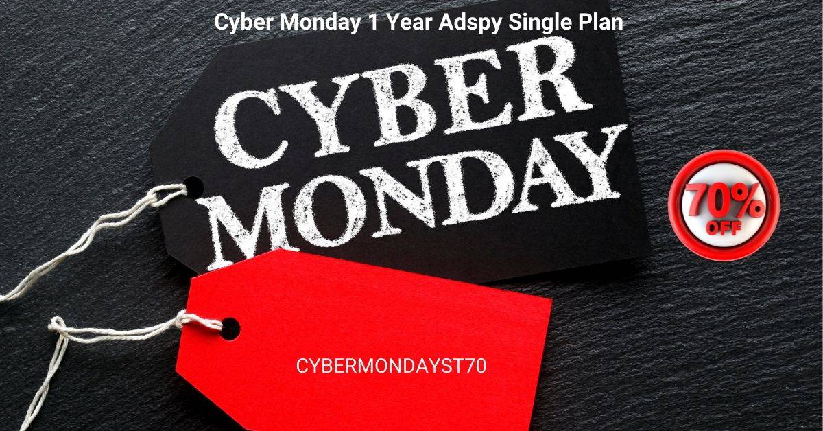 Cyber Monday 1 Year Adspy Single Plan