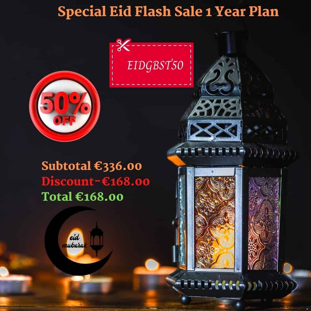 Special Eid Flash Sale 1 Year Plan
